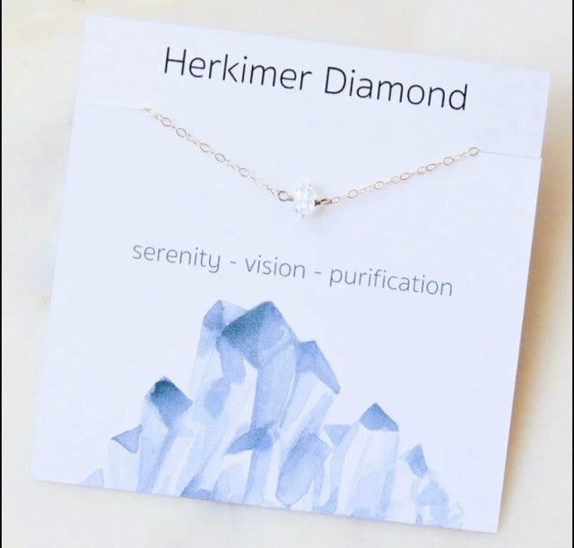 Nye 5 - 8mm Chipstone - Designkjeder - Gold Electroplated, Herkimer Diamond