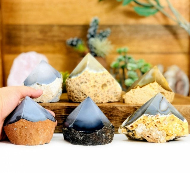 RÅ Point TÅrnkrystaller Agat Natur , Medium ca. 200 gram