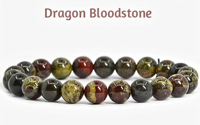 Enkelt og fleksibelt steinarmbÅnd, Dragon Bloodstone
