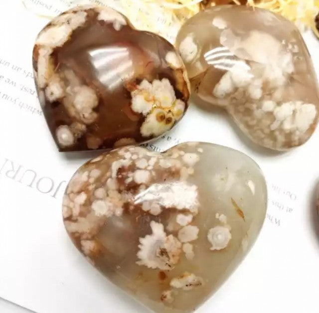 Vakker og sjelden Cherry Blossom Agat fra Madagaskar, 40x50mm