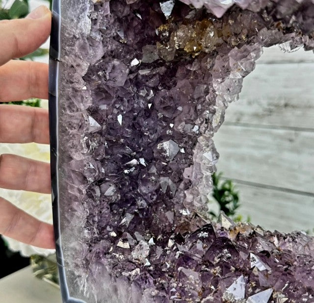 New "Open 2 sided" Brazilian Ametyst Katedral, 9.5kg - 25cm