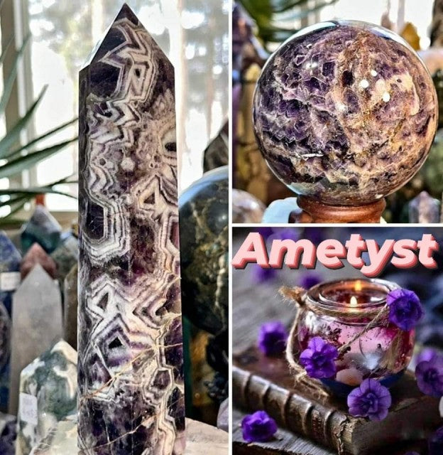 Special Offer Crystal Exclusive / Ametyst Tower 23cm & Sphere 1.2kg