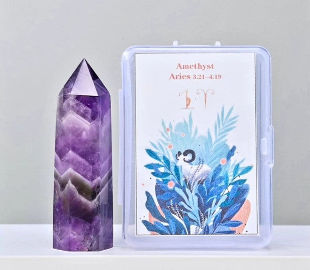 TÅrnkrystall i Værens tegn, ca. 6 - 7cm