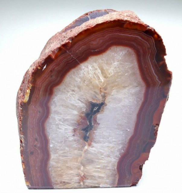 Agat Grotte Telys borddekorasjon, rød