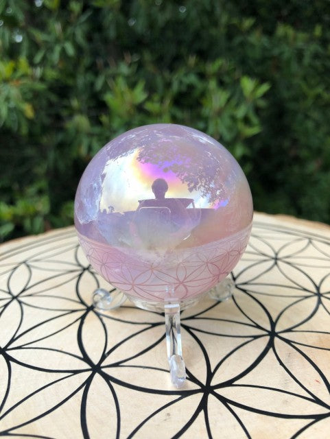 Aura Rosenkvarts Drømmekule, 55mm