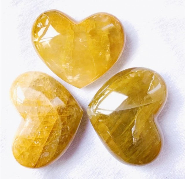 Kraftfull Golden Healer Hjertesten 40 x 50mm