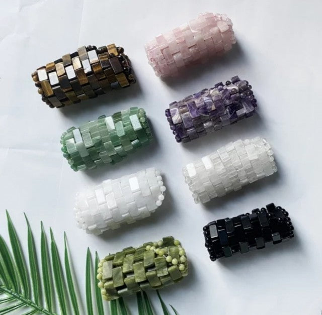 Premium A Grade Håndlaget Eye Mask i 8 krystalltyper