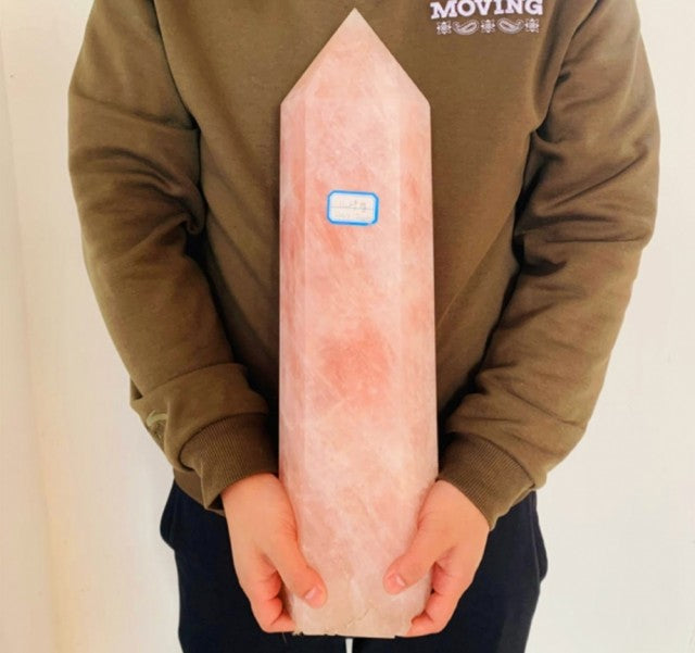 XXL Rose Quartz i AA Kvalitet + ca. 5kg / 35- 40cm