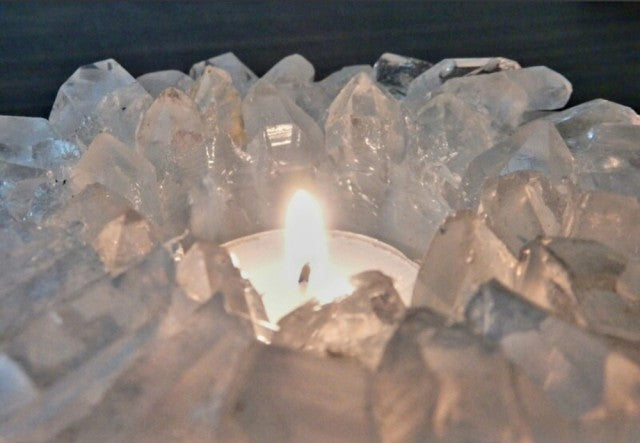Kampanje - hÅndlaget Brazilian Clear Quartz Clusterpoint krystalldekorasjon, ca. 10-11cm - 400gram