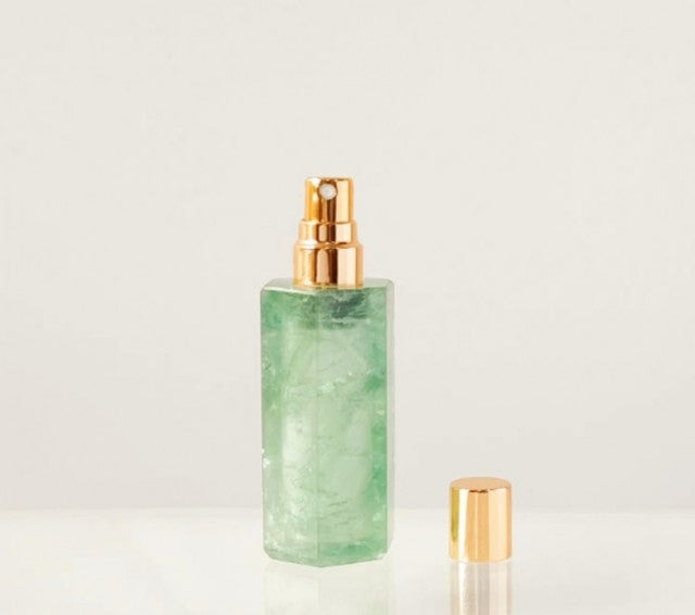 HÅndlaget Sprayflaske i Grønn Fluorite Quartz