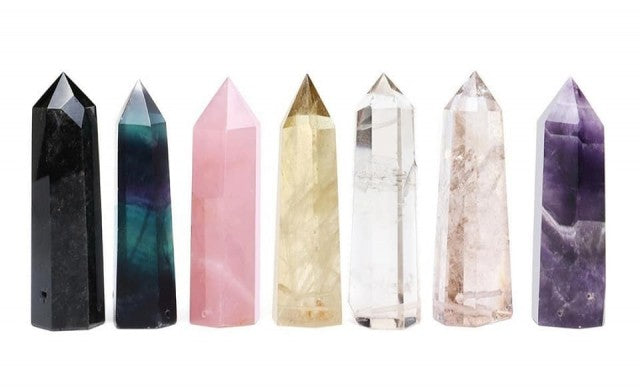 Vannbeholder 0.6liter flaske i glass med Røyk-kvarts Tårnkrystall