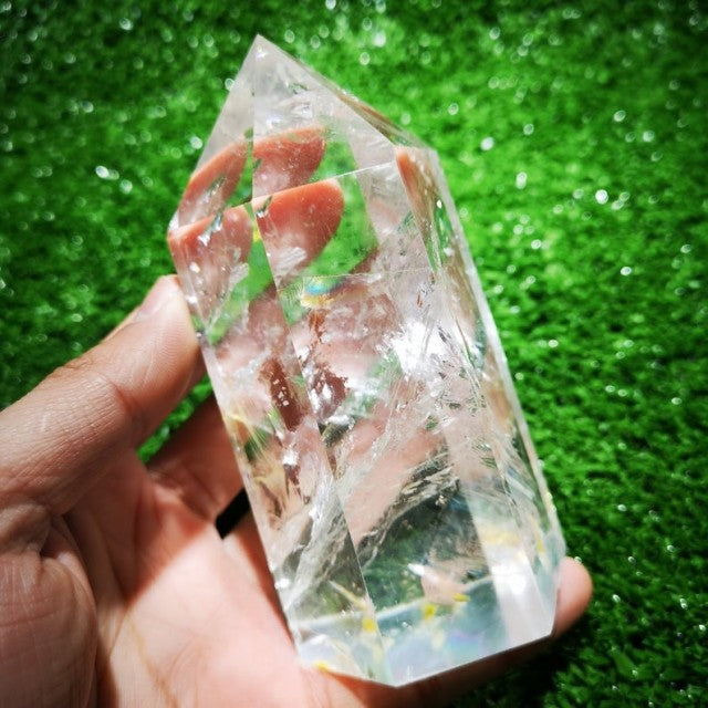 Store XL Klar-Kvarts TÅrnkrystaller , ca 15x7cm høy, tykk, 1kg