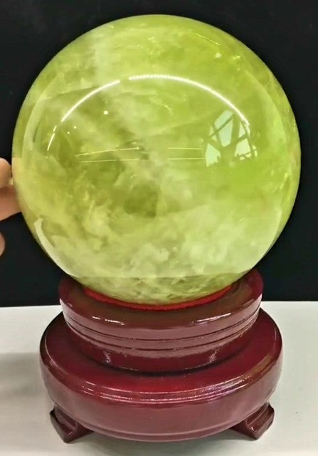 XL High Quality natural Brazilian Citrine Sphere, ca.12cm - 2.3kg