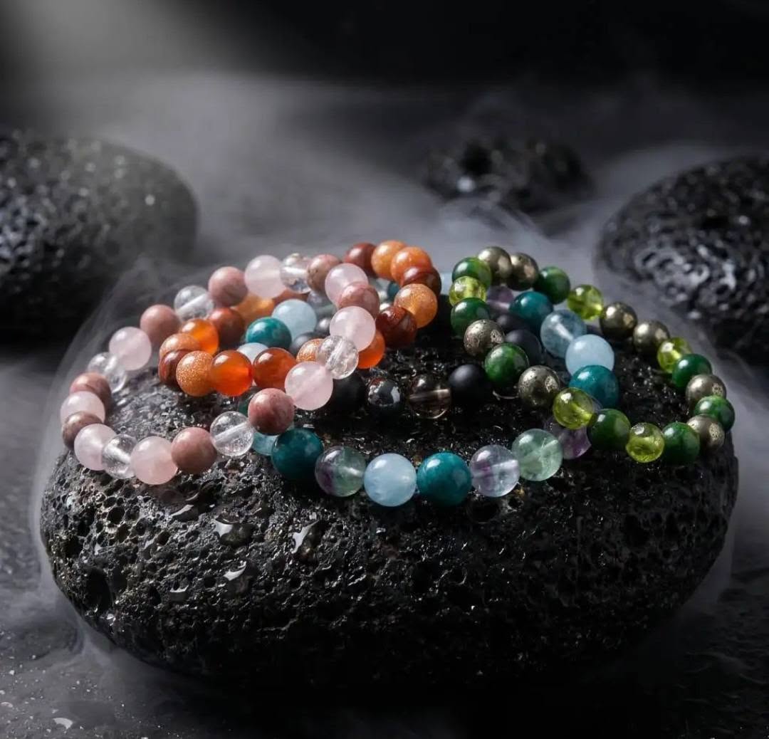 Nye 8mm fleksible Tema Stenarmbånd " INTUITION "