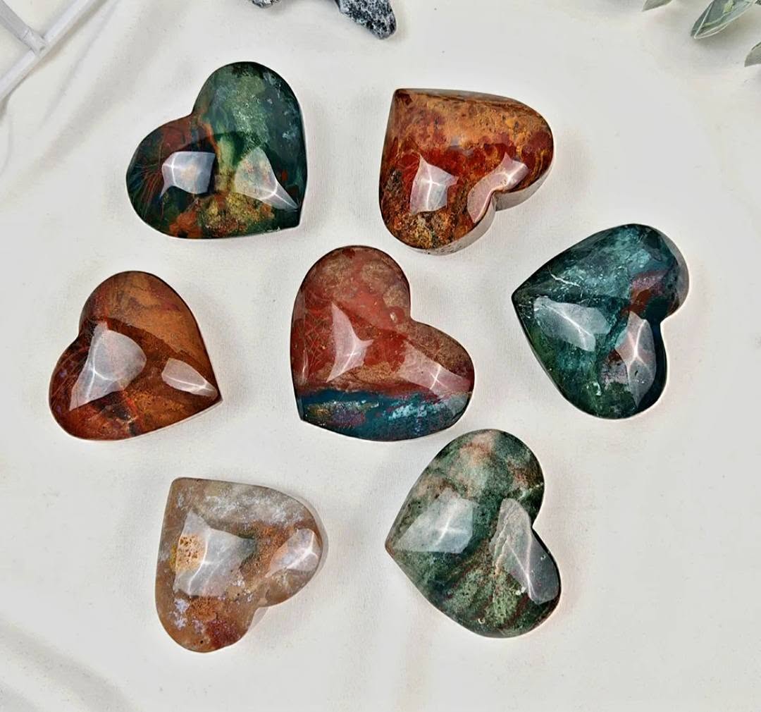 Vakker og sjelden Ocean Jasper fra Madagascar, Large 55 - 60mm