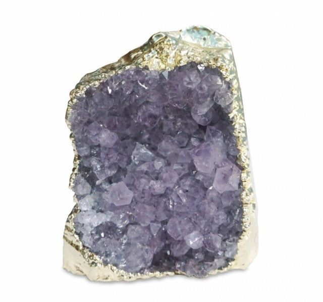 EXCLUSIVE AMETYST GEODES GOLD ELECTROPLATED, MEDIUM ( 12cm )