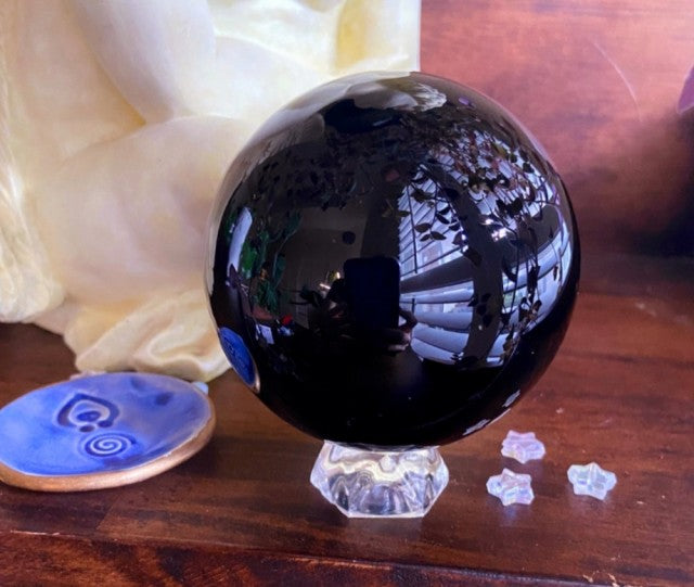 XL Sort Obsidian Spheres - ca. 10cm - 1.3 - 1.5kg