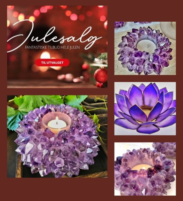 SUPERDEAL/ Crystal Exclusive Pack - 2 stk. Brazilian Telysdekorasjoner