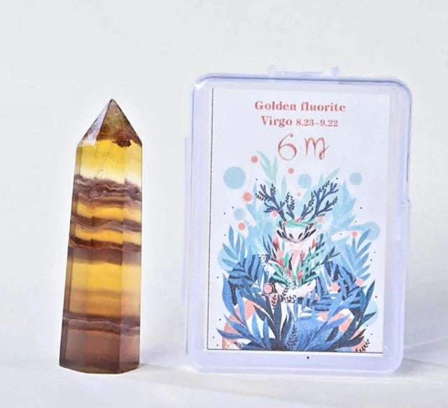 TÅrnkrystall i Jomfruens tegn, ca. 6 - 7cm