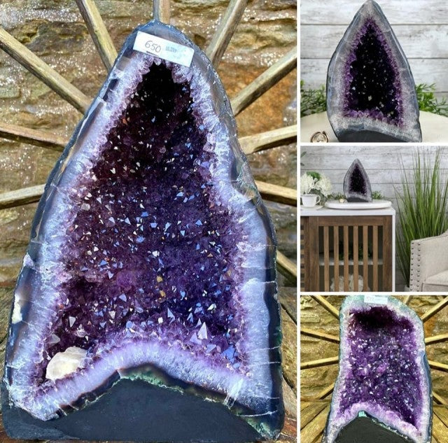 Tanker om hvordan du bruker og plasserer en Ametyst Geode