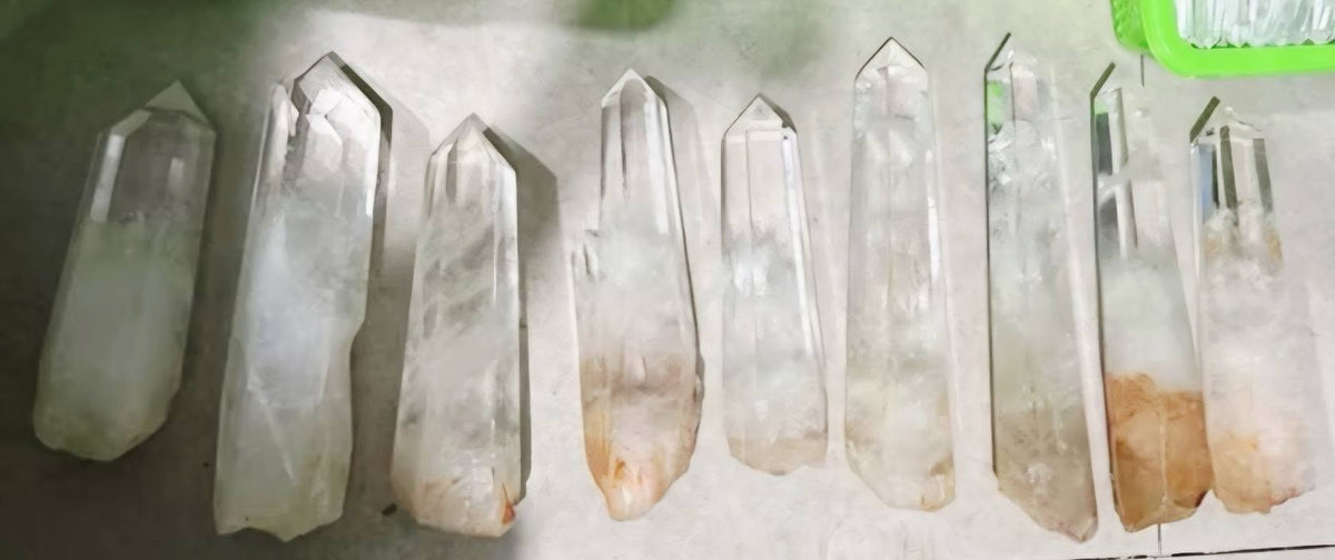 Custom Export Order for Jean - Daniel Favre, Geneva 9 x Clear / White Brazilian Raw Quartz Towers, AA+ Quality