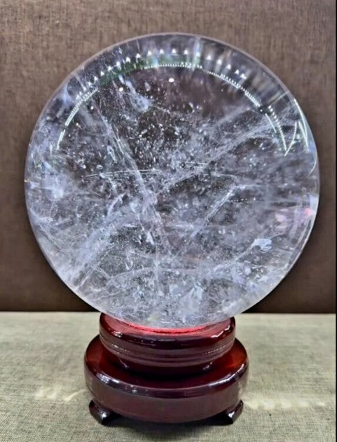 XXL Clear Quartz Magic Sphere , ca. 125 - 130mm / 3.0 - 3.5 kg