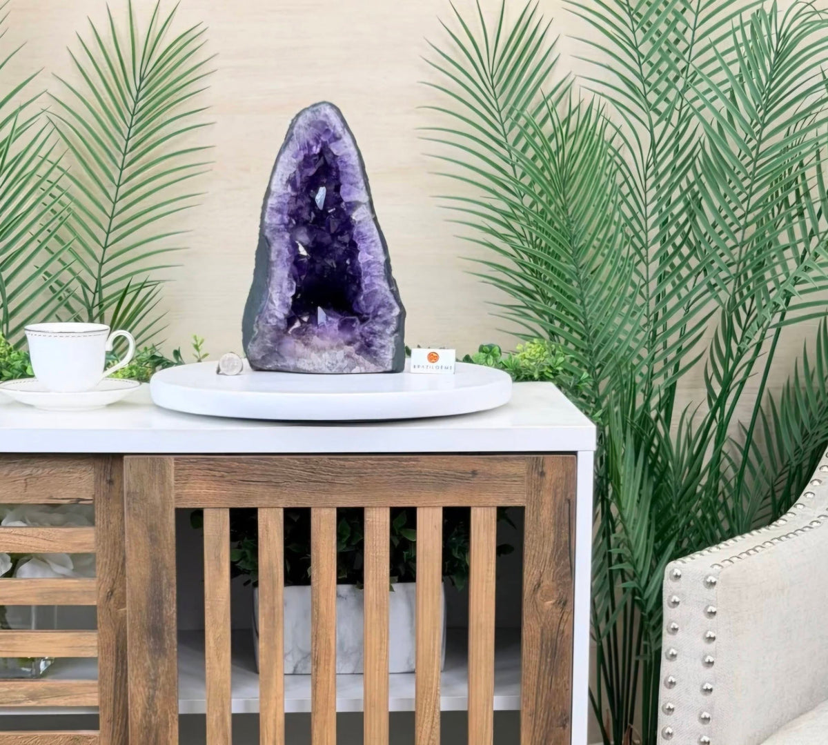 Brazilian Amethyst Cathedral, Extra Plus Quality, ca. 7kg - 28x17cm #5601-1775