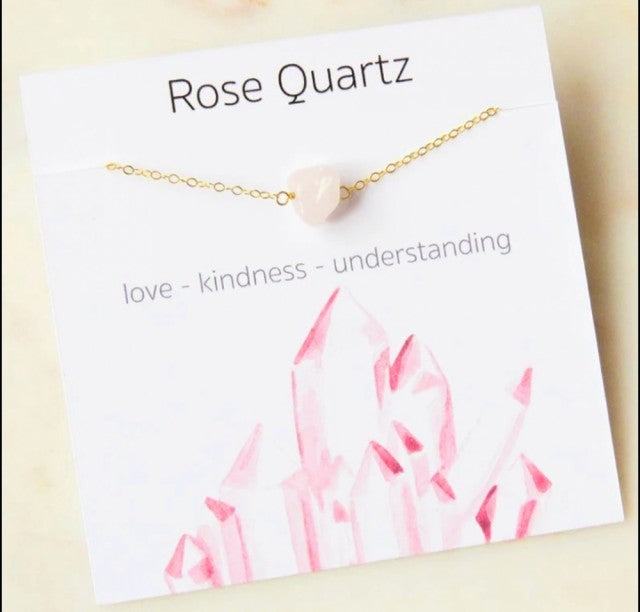 Nye 5 - 8mm Chipstone - Designkjeder - Gold Electroplated, Rose Quartz