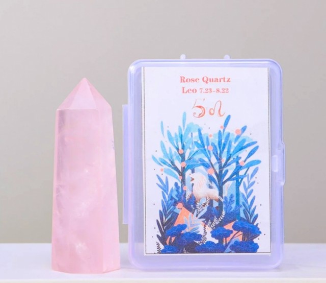 TÅrnkrystall i Løvens tegn, ca. 6 - 7cm