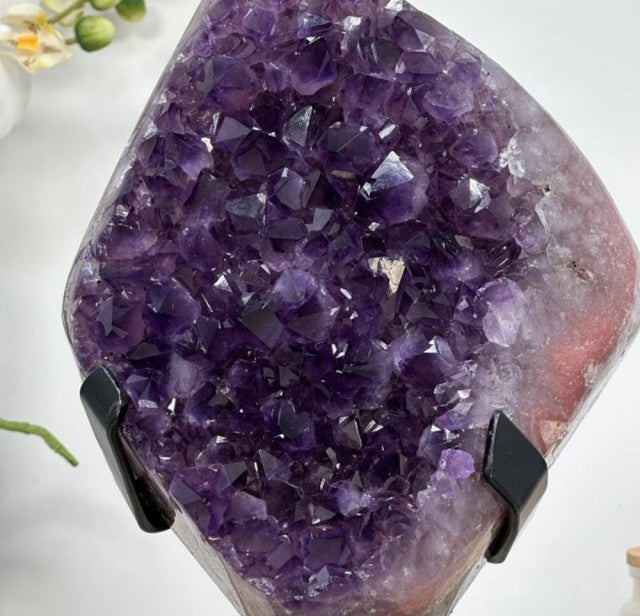 Amethyst Cluster with Red Jasper Banding - MWS1303, 24.5x16cm - 3.5kg