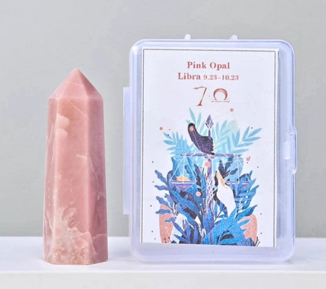 TÅrnkrystall i Vektens tegn, ca. 6 - 7cm