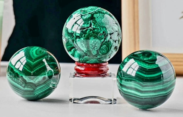 Superflott High Quality MALACHITE Sphere ( Krystallkule ) , Large 65-70mm