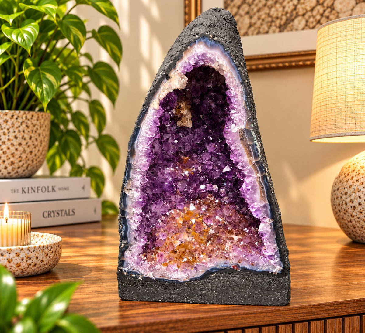Amethyst Crystal Geode 1073 Premium Queen Grade 14.58kg H39xW22xD16cm