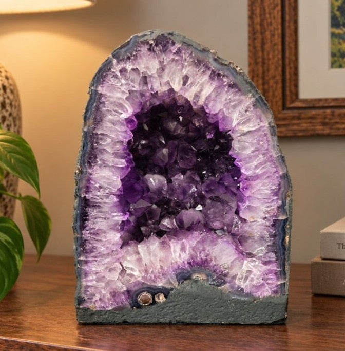 Amethyst Crystal Geode 1166 Premium Queen Grade 14.2kg H30xW23xD16cm