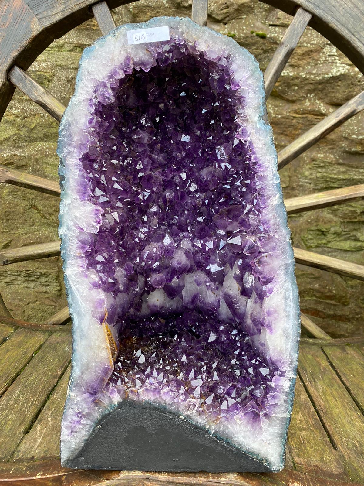 Tall Amethyst Crystal Geode 526 Premium Queen Grade 33.7kg – H51xW28xD22cm