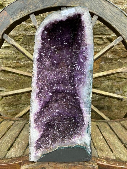 Tall Amethyst Crystal Geode 619 Premium Queen Grade 26.62kg – H52xW23xD23cm