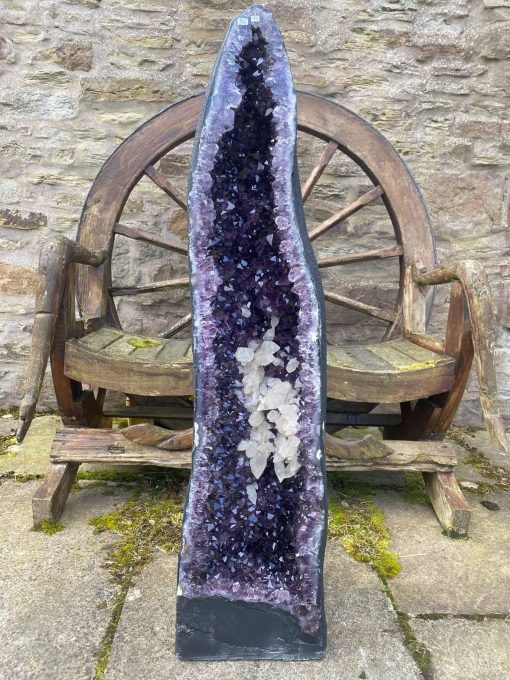 Very Tall Amethyst Crystal Geode 891 Premium Queen Grade 86kg – H116xW30xD35cm