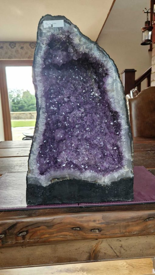 Amethyst Crystal Geode 967 Premium Queen Grade 15.54kg H40xW26xD17cm