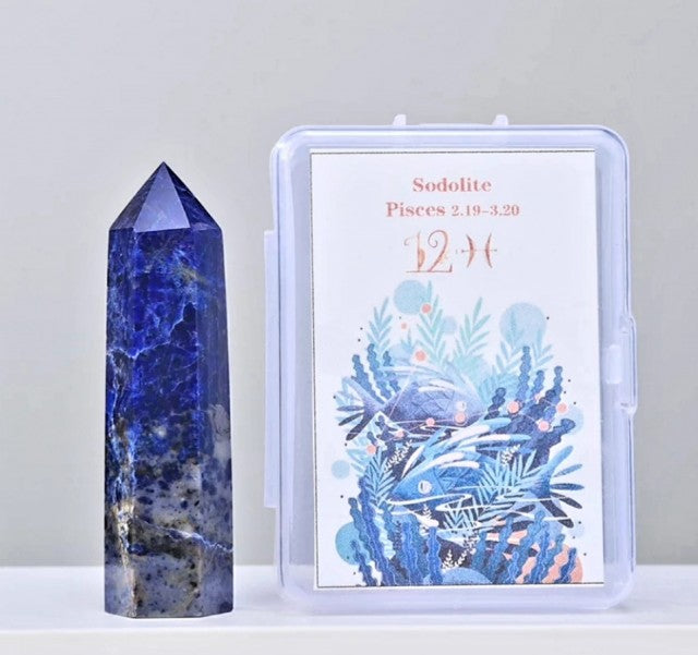 TÅrnkrystall i Fiskens tegn, ca. 6 - 7cm