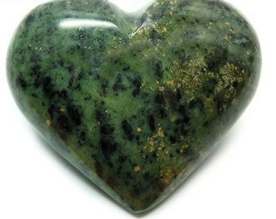 Nye Grønn Jade ( Nephrite ) Hjerter fra Peru, XL 50x60mm