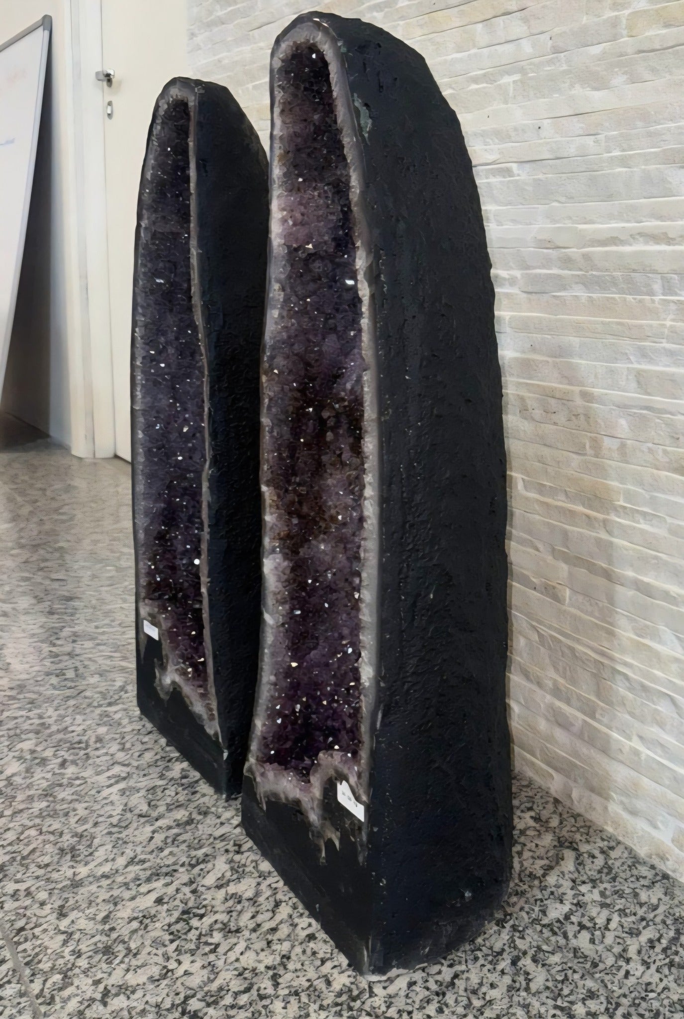 KAMPANJE AMETYST GEODEPAR - 40% OFF + Fri Frakt - 75x20cm - 69Kg Totalt