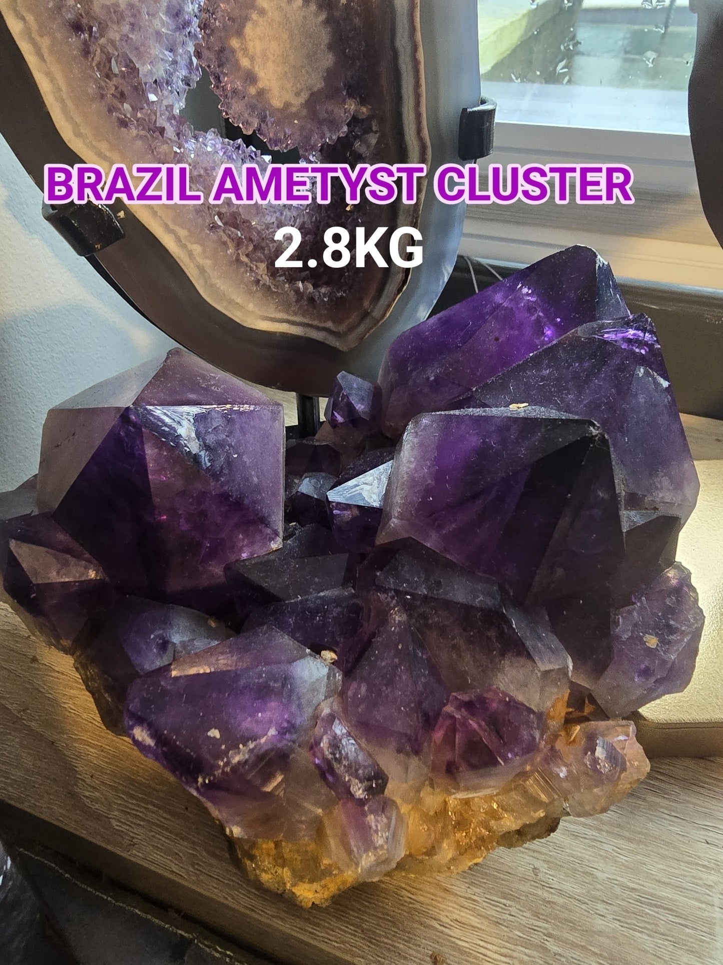 Månedens Utvalgte / Big Brazilian Ametyst 2.8kg Cluster