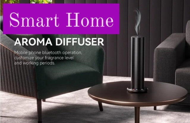 2025 SMART HOME & OFFICE ALU DESIGN DIFFUSER UTEN VANN ! ( Kun rene og naturlige essensielle oljer )