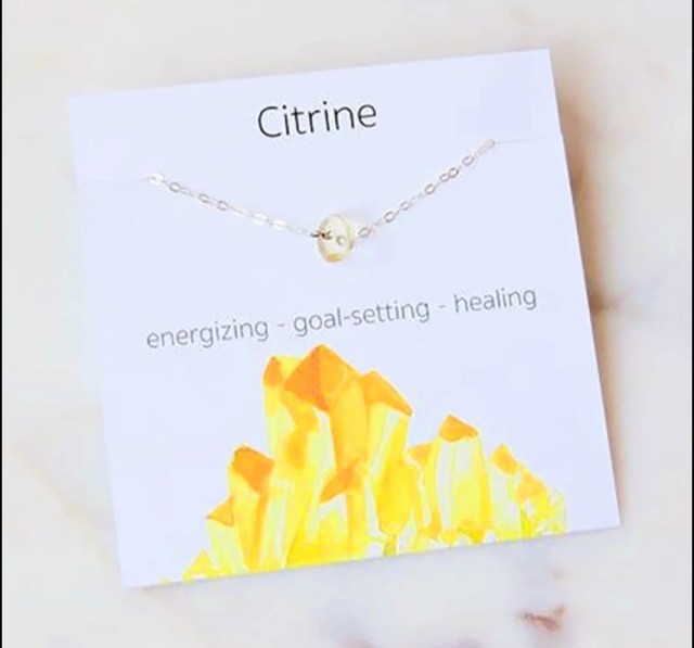 Nye 5 - 8mm Chipstone - Designkjeder - Gold Electroplated, Citrine