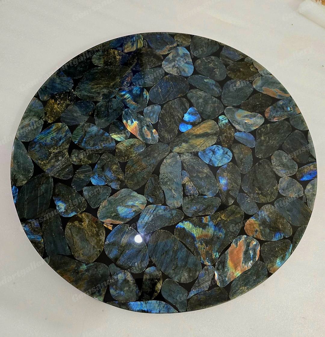 UNIQUE NATURAL STONE HOME DECOR, QUARTZ - Diningtable / Spisebord Tabletop, Round 75x75cm