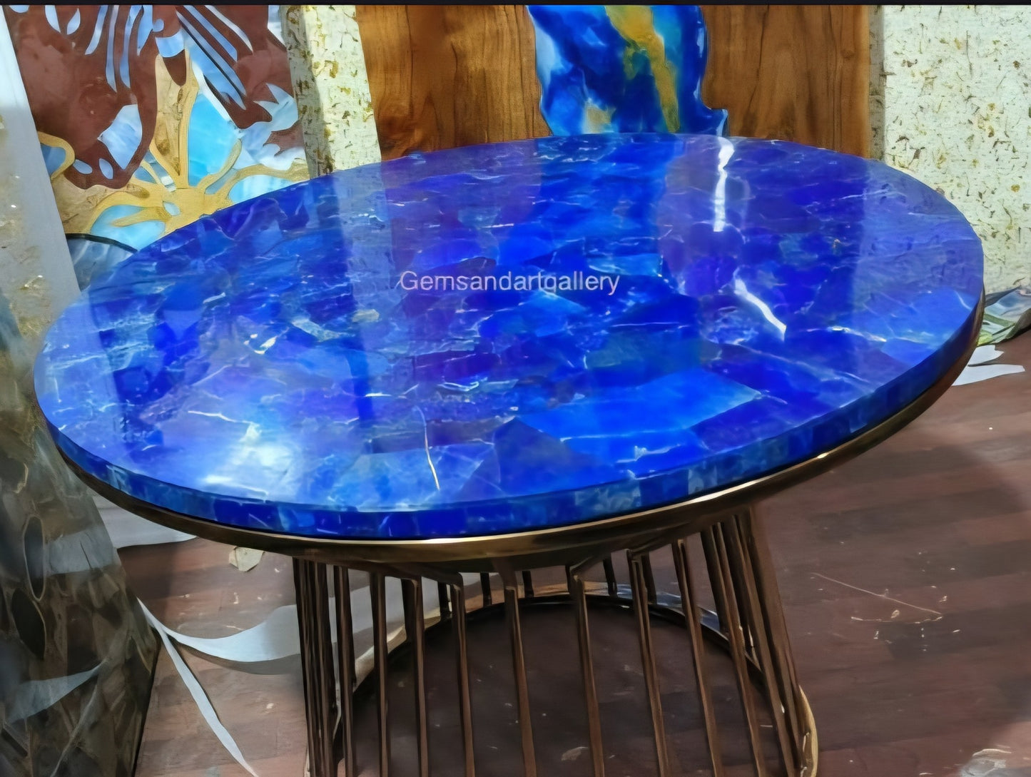 UNIQUE NATURAL STONE HOME DECOR, QUARTZ - Diningtable / Spisebord Tabletop, Round 75x75cm