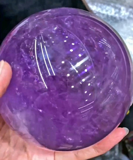 XL High Quality Brazilian Amethyst Sphere, ca. 90mm