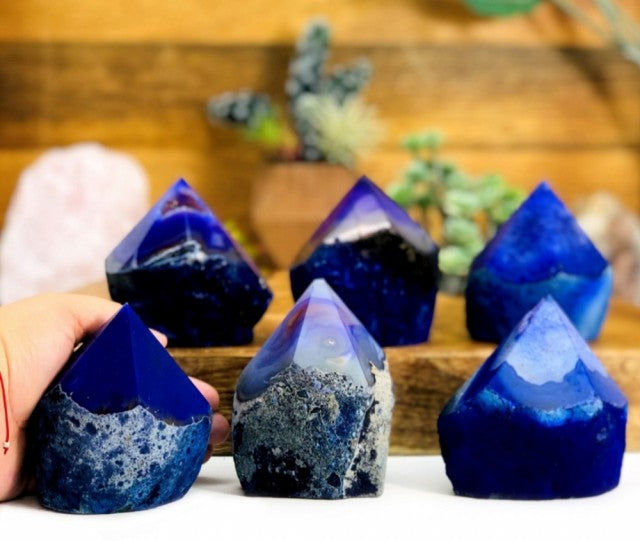 RÅ Point TÅrnkrystaller Agat Purple , Medium ca. 200 gram