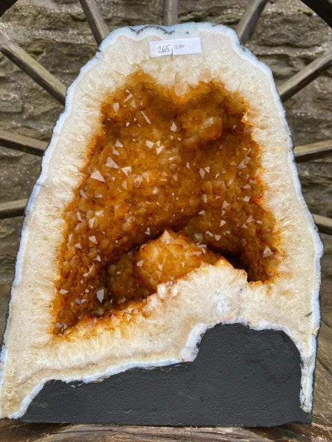 Citrine Geode 265 Crystal Cluster Druzy Premium Grade 22.19kg H32xW28xD22cm