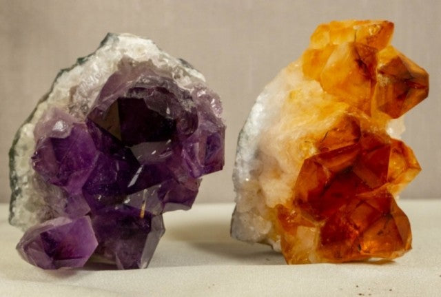 Super Extra AAA Quality Brazilian Ametyst og Citrin Raw Point Cluster set.. ca. 2.6 KG